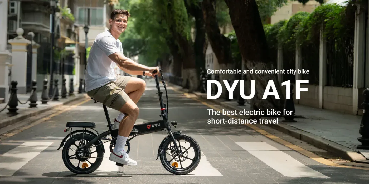 Folded DYU A1F Electric Bike