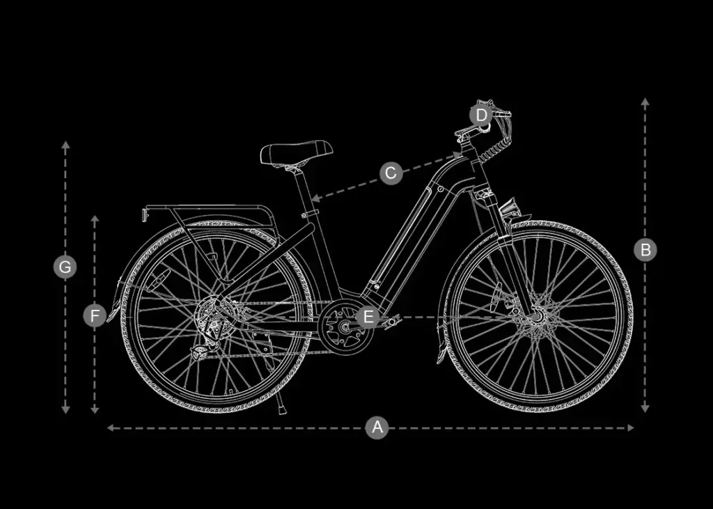 DYU C1 26 Inch City Electric Bike