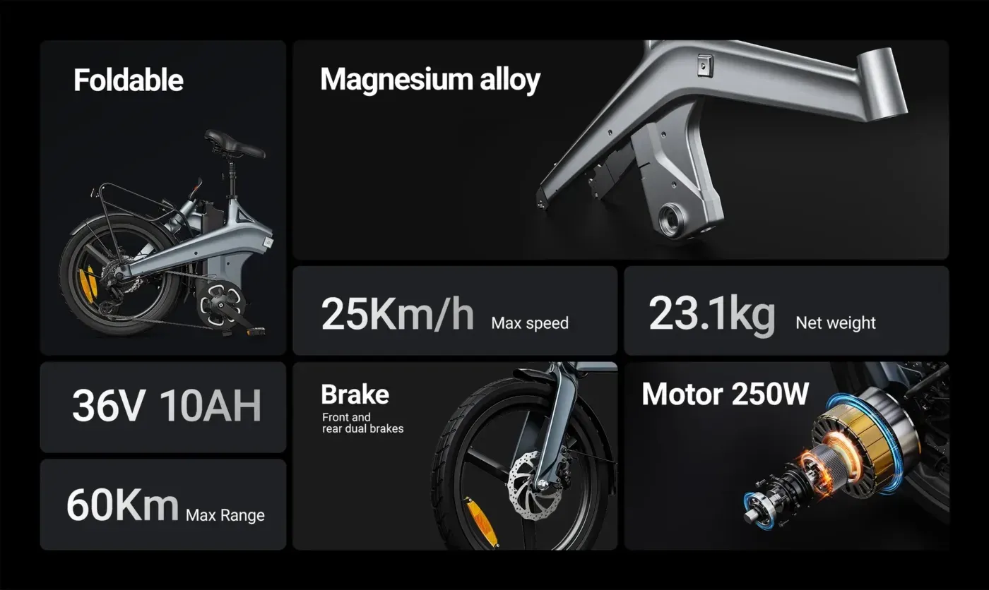 DYU T1 Electric Bike Battery