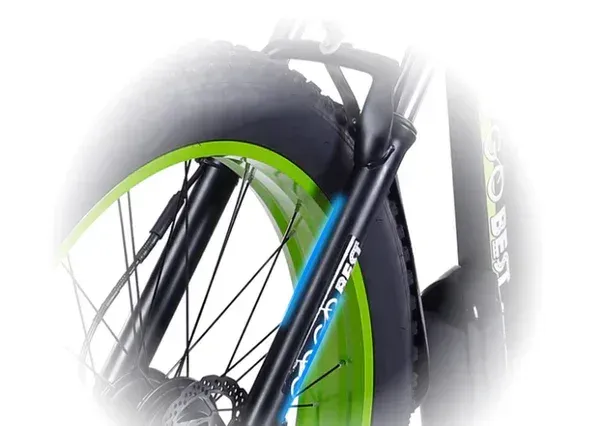 Gogobest GF700 Electric Mountain Bike suspension