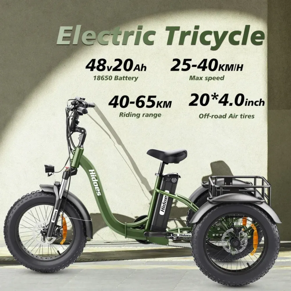 Hidoes ET1 Folding Electric Cargo Trike